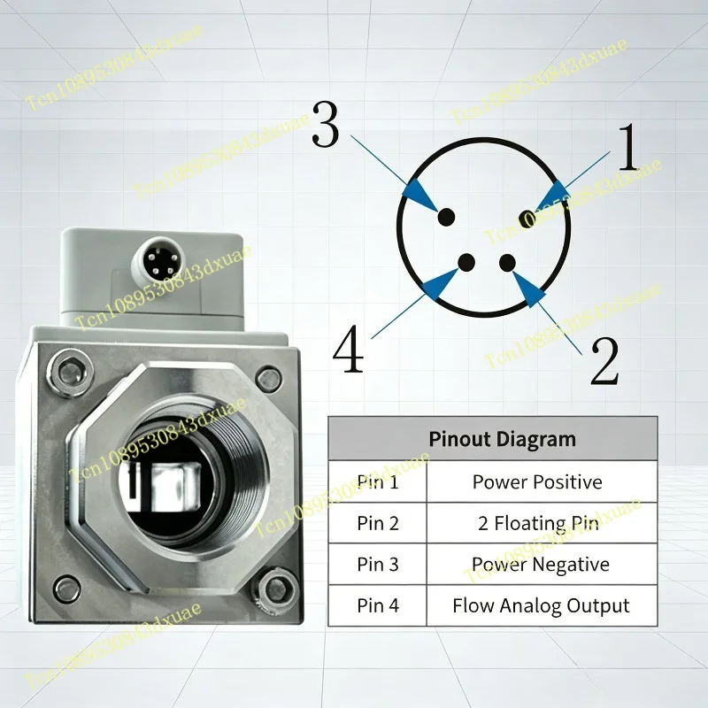 AFD4 Vortex Liquid Flow Meter High Precision Flow Sensor Resist Pollution Impact For Water Chemical Liquid Industrial Cooling