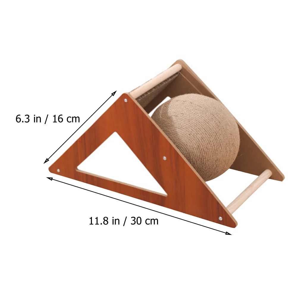 Triangular Cat Scratch Post Funny Scratcher Stable Kitten Scratchers Floor Squeegee Toy Scratching Board Household Sisal Rope