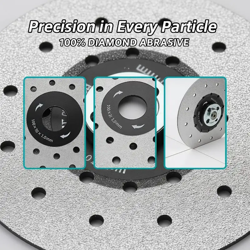 100MM Rock Slab Cutting Chamfered Slices Cutting Disc  Marble Cut Disc