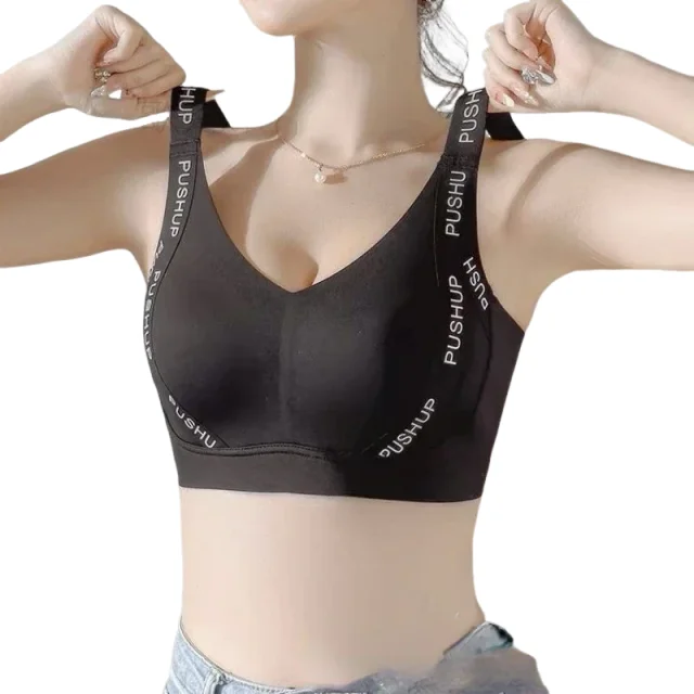 

KUCLUT JPN UK Full Cup Big Bra with Small Bra Women's Summer Thin Collection Breast Anti-sag Plus Size Seamless Sports Bra M-3XL