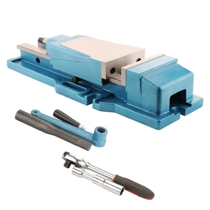 Mechanical‑Clamping‑Processing Implement with Hand‑Wrench‑Unit for Milling‑Workshop‑Workpiece‑Holding‑Work