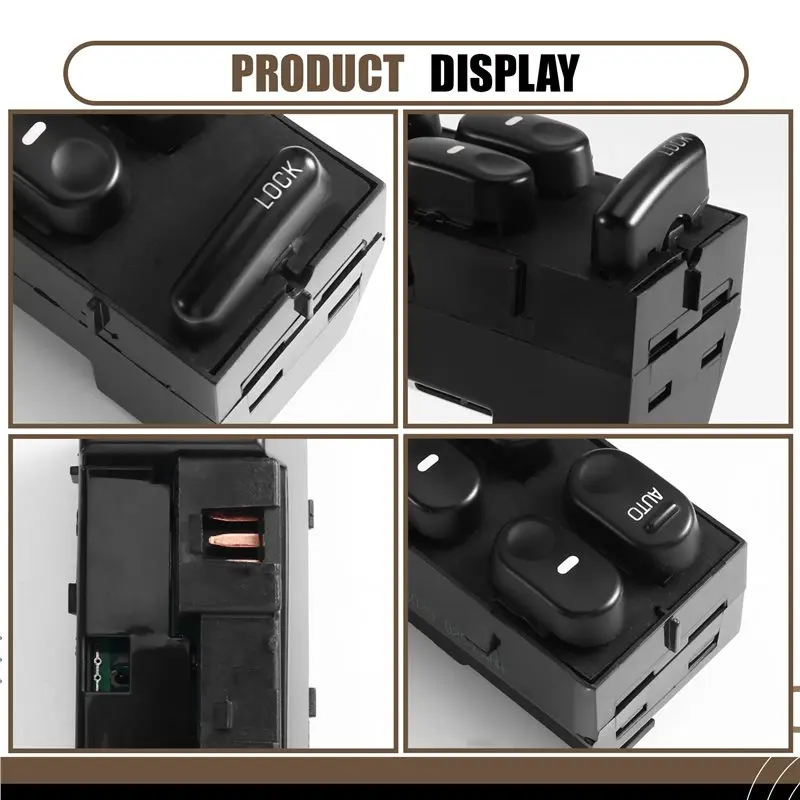 Front LHD Driver Car Side Electric Power Window Master Control Switch Button 10433029 For Buick Century Regal 1997-2005