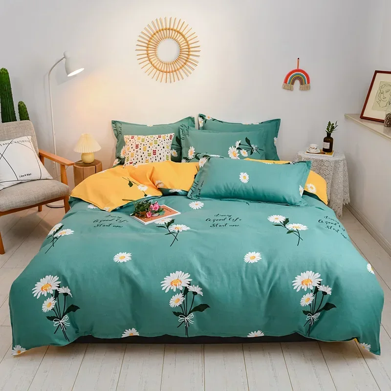 

Cotton Brushed Bedding Cover Bedding Sheet Comforter Bedding Sets Duvet Cover Set Bed Sheet Set Delicate Four Piece Set