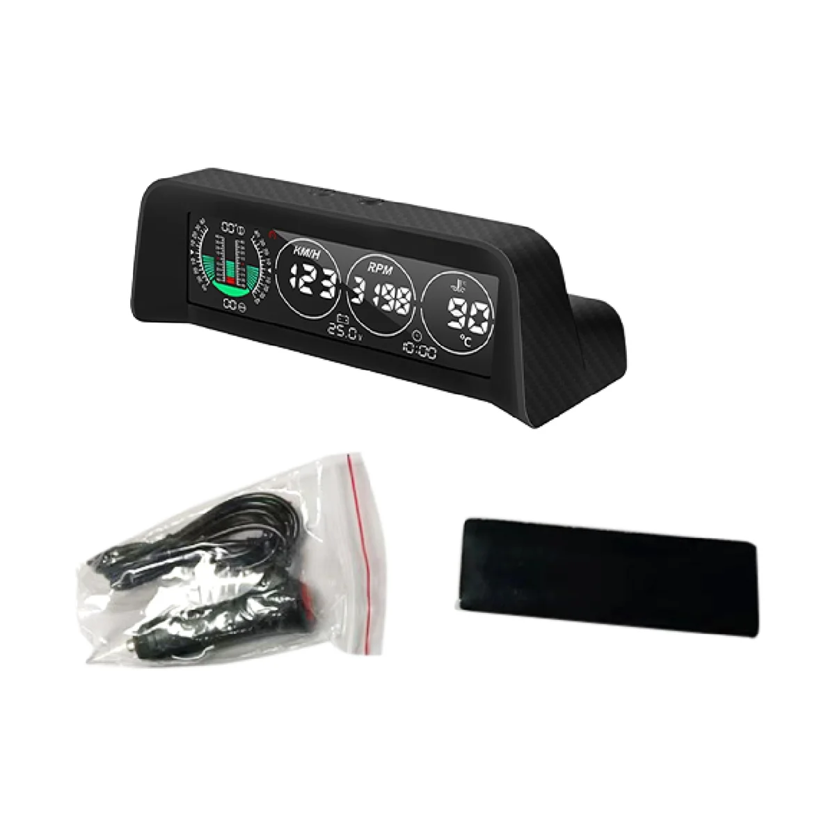 

Car HUD Head-Up Display Water Temperature Speedometer Overspeed Alarm Horizontal Intelligent