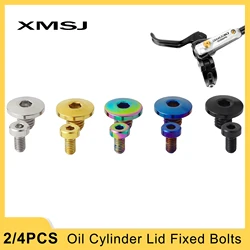 XMSJ Whole/Separate Oil Cylinder Lid Fixed Bolts for Bike Brake Lever Titanium Disc Fixed Screw Bicycle Hydraulic Brake Bolt