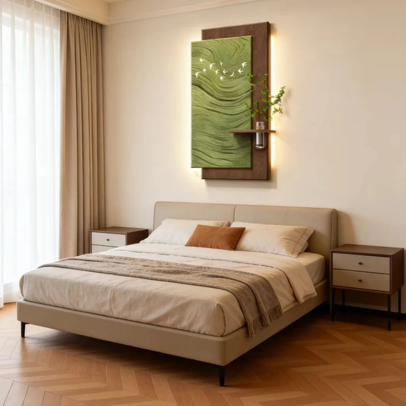 Italian-style entrance decorative mural lamp for living room hallway and corridor with a sophisticated sandstone painting effect