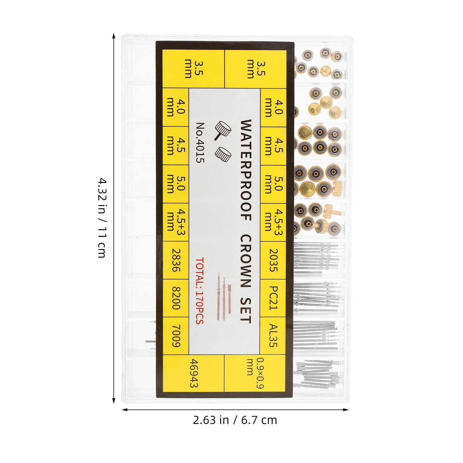 1 Box Crown Repair Kit Spring Bar Stem Extender Precision Tools For Watchmakers Portable Watch Maintenance Replacement Parts