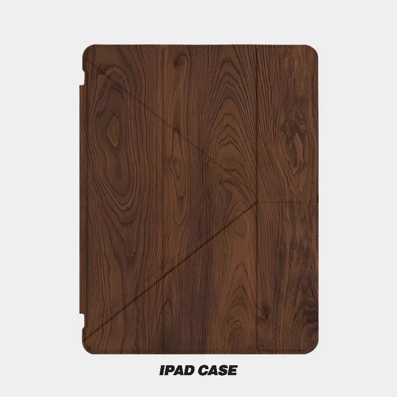 

Чехол для iPad с текстурой дерева, персонализированный, простой, для iPad 10, 9, 8, 7, 2020, Air 5, 4, 3, 2, Pro 11, Mini, Y-Fold, Tri Fold, креативный дизайн