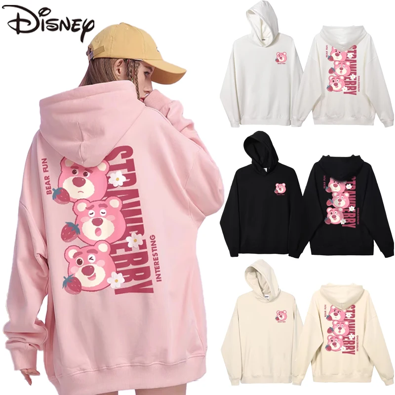 Disney Hoodies Lotso Cartoon Sweatshirts Spring Autumn Fashion Woman Pullover Sweatshirt Students Clothes Tops girl’s gift