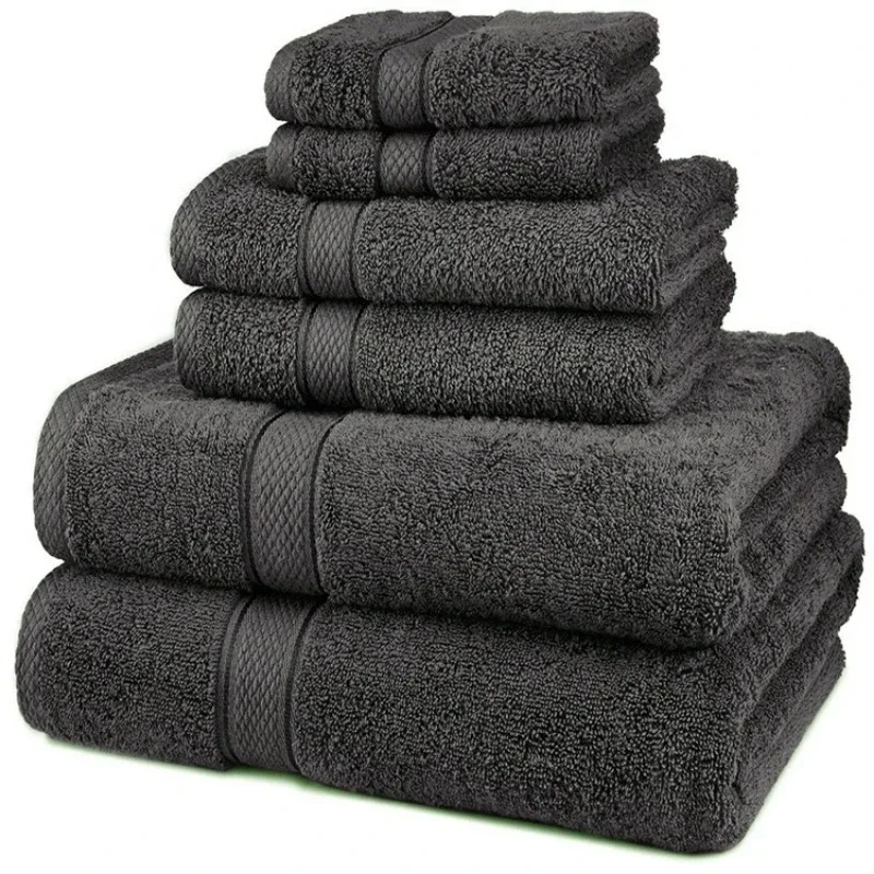 Black Luxury Handmade Hotel Facial Turkey Other 100% Cotton Towel