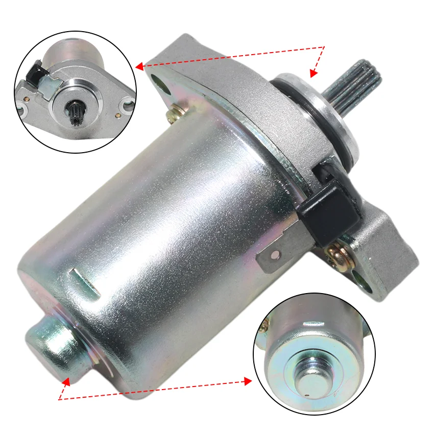 Anlasser Motor 5BM‑81800‑01 3KJ‑81800‑01 3YJ‑81800‑01 Für Yamaha 50cc Roller Jog Aerox Neo's Ersatzteil – Detail 2