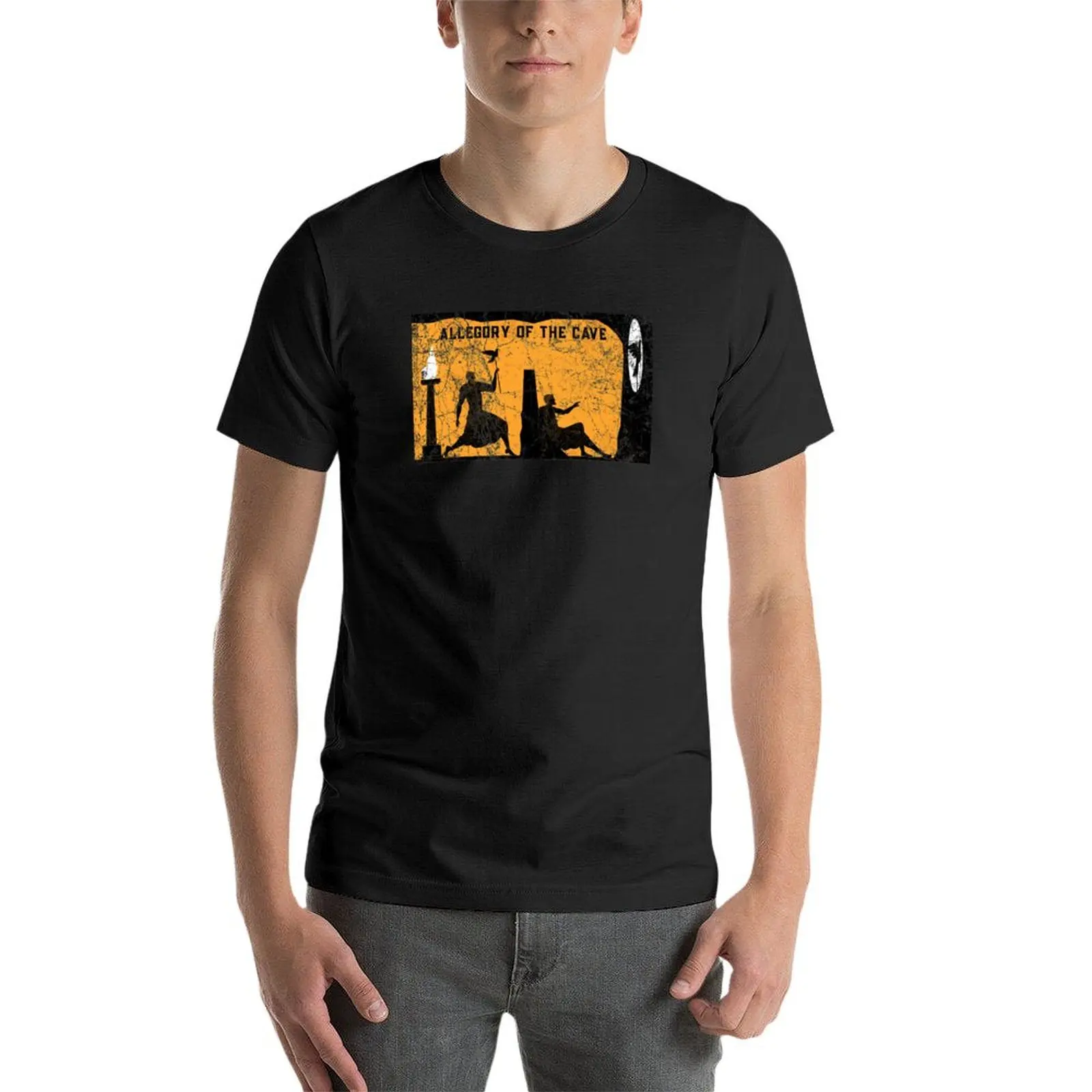 Plato - Allegory Of The Cave T-Shirt blanks anime clothes vintage boys animal print oversized t shirts for men image 4