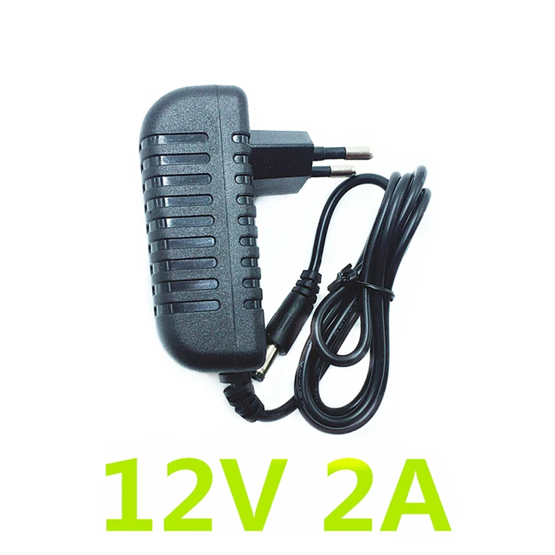 ZU 12V 24W EU US Plug Driver Adapter AC110V 220V to DC12V 2A 5.5*2.1mm LED Power Supply For LED Strip Lights Transformer Adapter