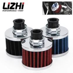 Universal 12mm Car Air Filter for Motorcycle Cold Air Intake High Flow Crankcase Vent Cover Mini Breather Filters