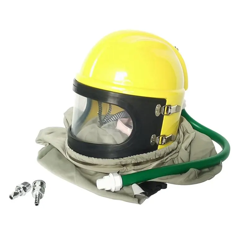 PVC Lens Safety Shields For Sandblaster Helmet TS-02B Sandblast Helmet Protection Glasses Outside-A86G