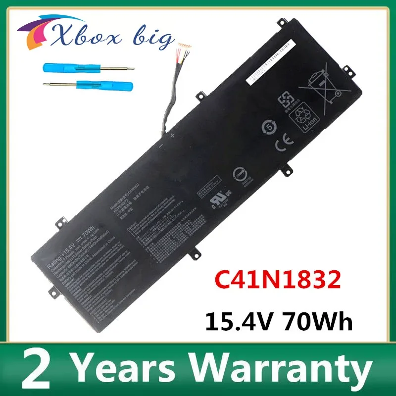 New C41N1832 Laptop Battery for ASUS Pro  PX574FB PX574F P3540FA P3540FB Series 15.4V 70WH