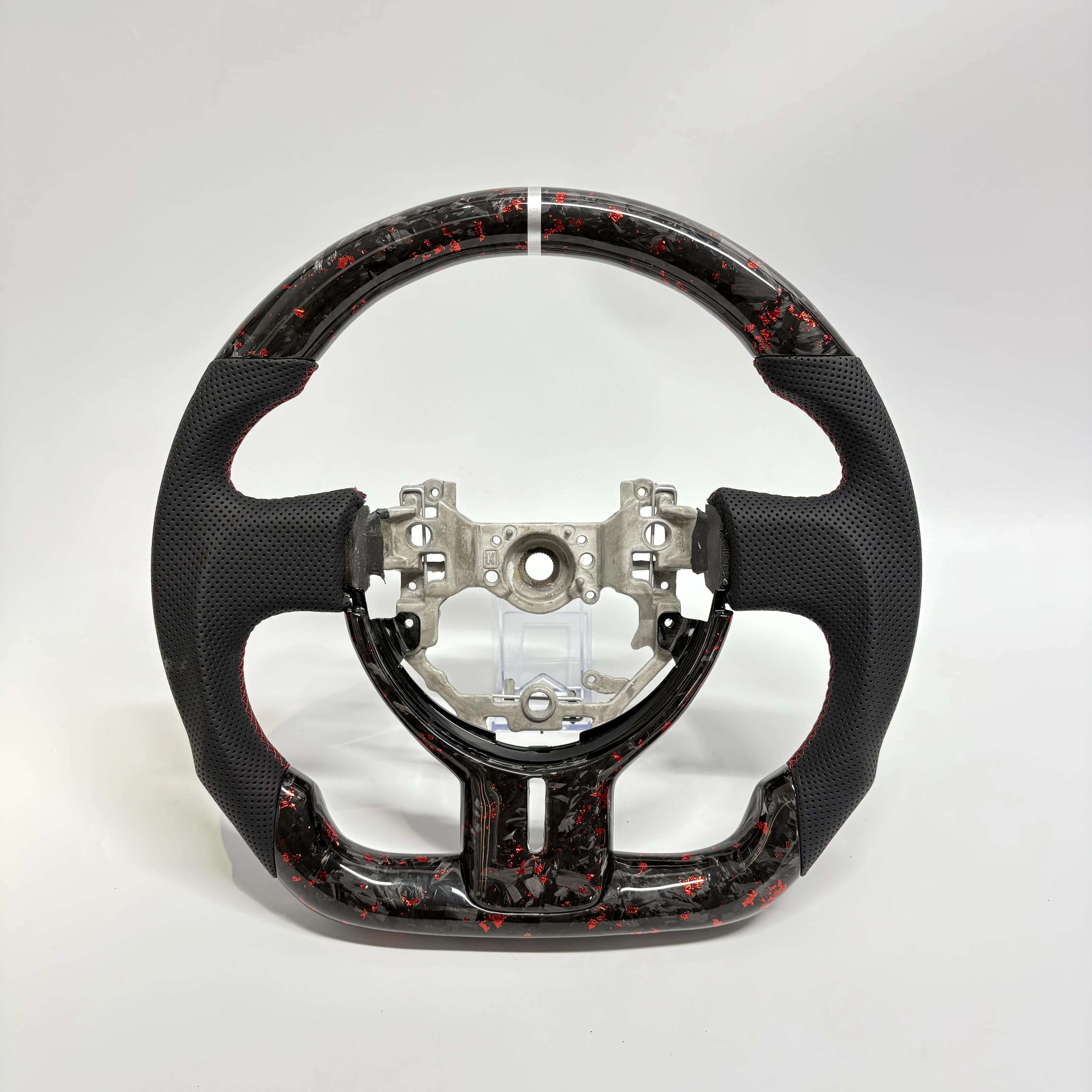 

Custom Red Carbon Fiber Leather Steering Wheel for 12-16 Toyota 86 Subaru Brz Zn6