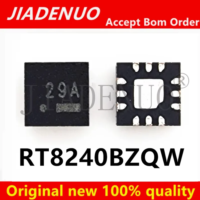 (5-10 piece)100% New RT8240BZQW Silk Screen 29A 29 Beginning QFN12 RT8240B Chipset