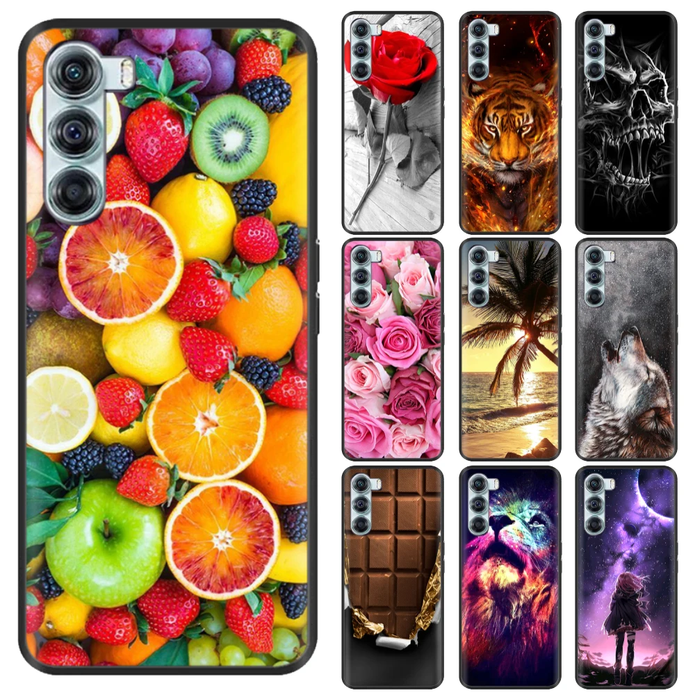 Funda de teléfono para Moto G200 5G G200, carcasa trasera de TPU suave de silicona para Motorola Moto G200 5G MotoG200 G 200 negro, moda Coque