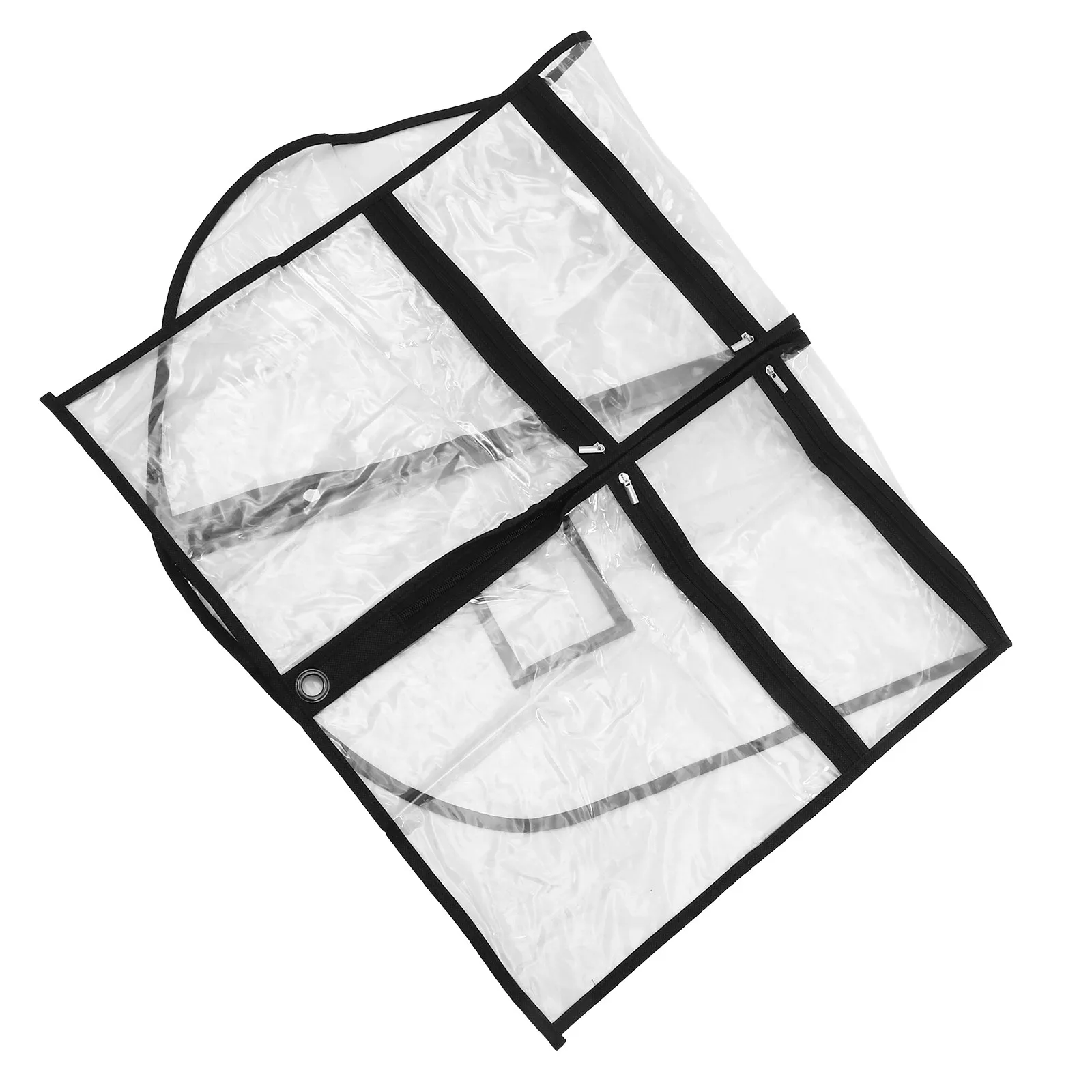 Transparent Dance Costume Garment Bag Hanging Clothes Storage Dress Uniform Cover PVC Tear-Resistant Clothes Protector