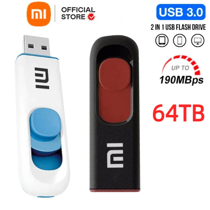 Xiaomi 16TB USB 3.0 Pen Drive 8TB Flash Drive 4TB High Speed Transfer Metal SSD Pendrive Cle Portable U Disk Memoria USB Stick