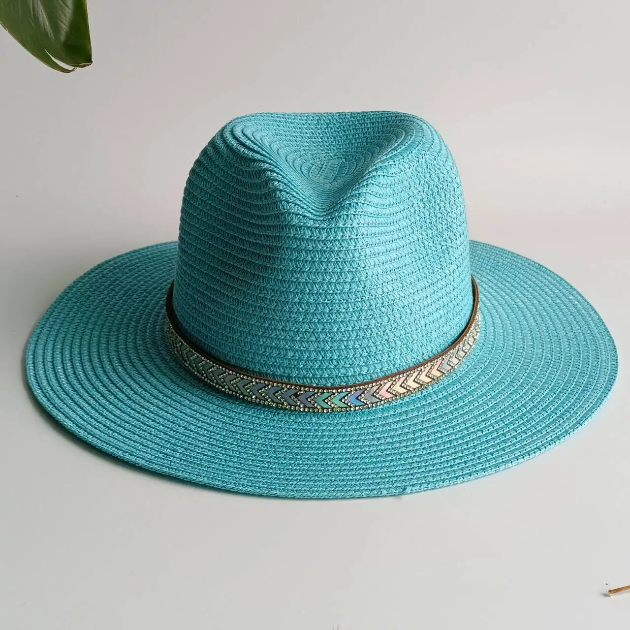 

Summer Straw Hat Adjustable Jazz Straw Hat Accessories Customized Men's and Women's Sun Hat Beach Hat sombrero