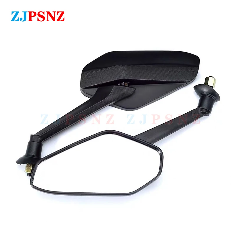 

Motorcycle Scooter Mirror 8mm Screw Black Side Mirrors Motorcycle E-Bike Accessories Moto Rearview Motorcycle Mirror 2Pcs/Pair