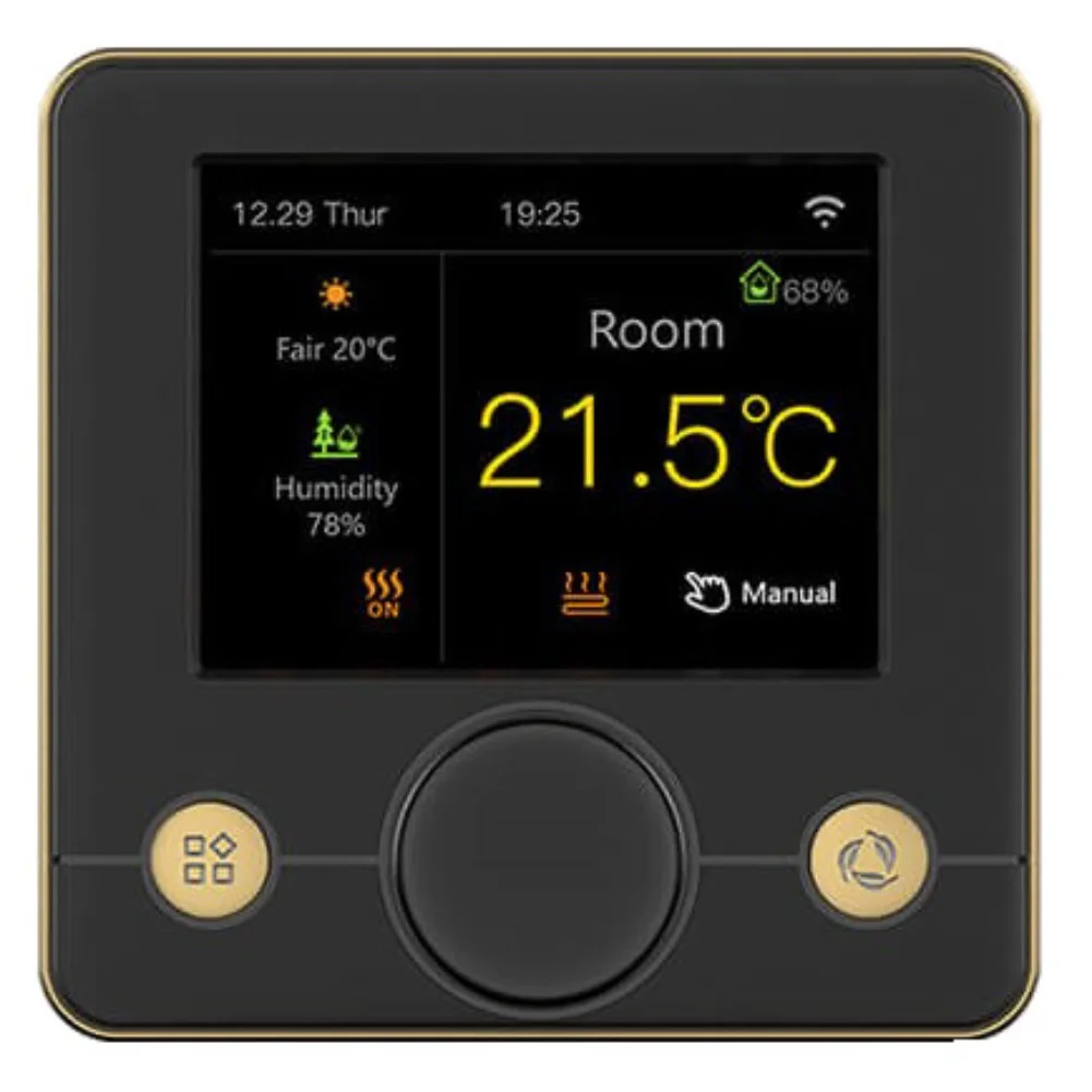 Home Automation 8.6 X 8.6 X 4.8 Cm Programmable Thermostat Clear Temperature Readout Easy Navigation Energy Efficiency