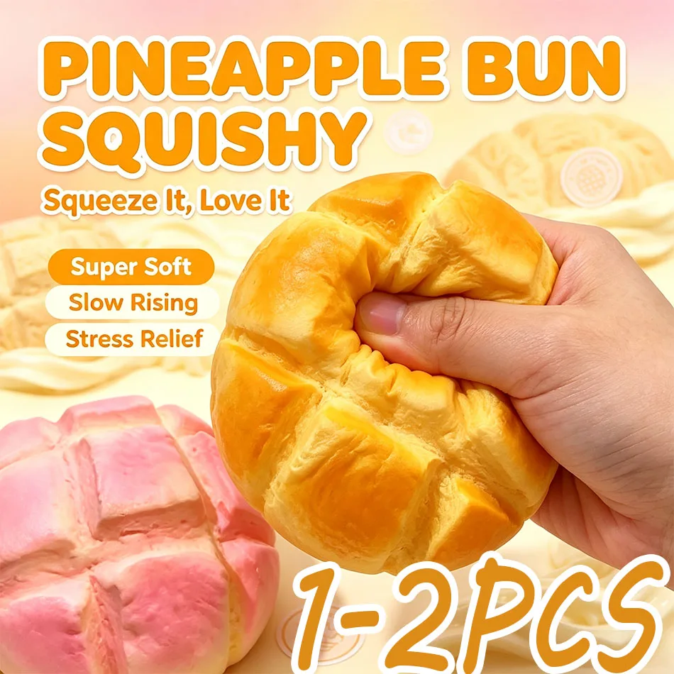 Hot Selling17cm High Quality Large Size Slow Rebound Pineapple Bun Stress Relief Toy Scented Soft Squishy Cute Desktop  Ornament