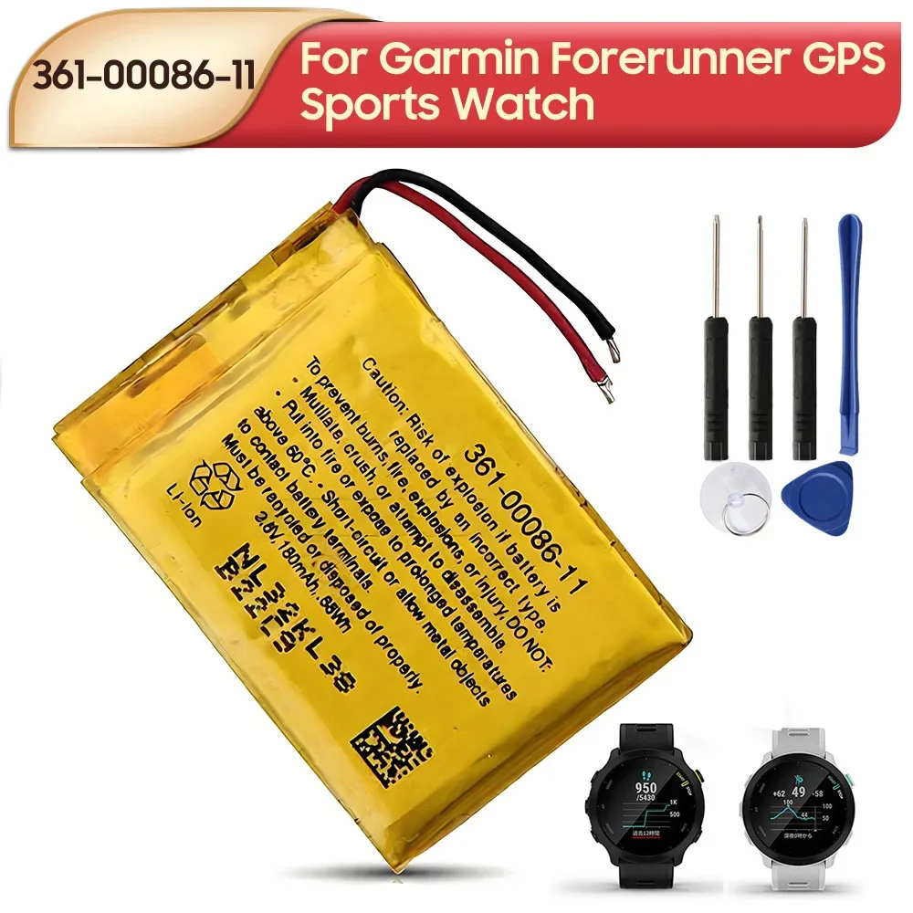 For Garmin Forerunner GPS Sports Watch 361-00086-11 New Battery 180mAh