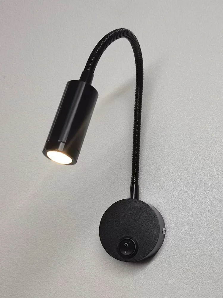 LED Tube Spotlight Indoor Hotel Room Bedside Bedroom Reading Light Counter Universal Work Wall Light