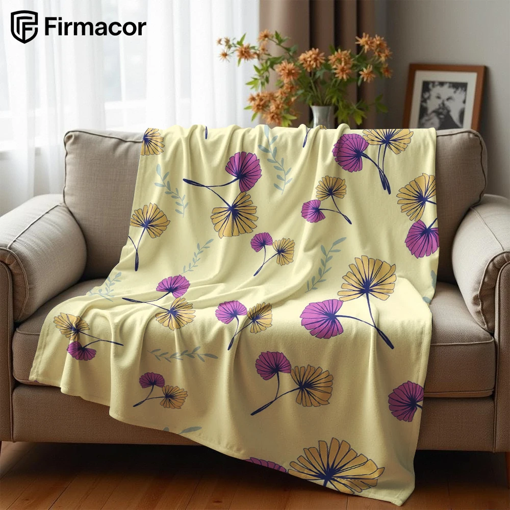 Dandelion Lightweight Microfiber Soft Christmas Fleece Blanket Warm Cozy Throw for Bed Sofa Office Travel All Season