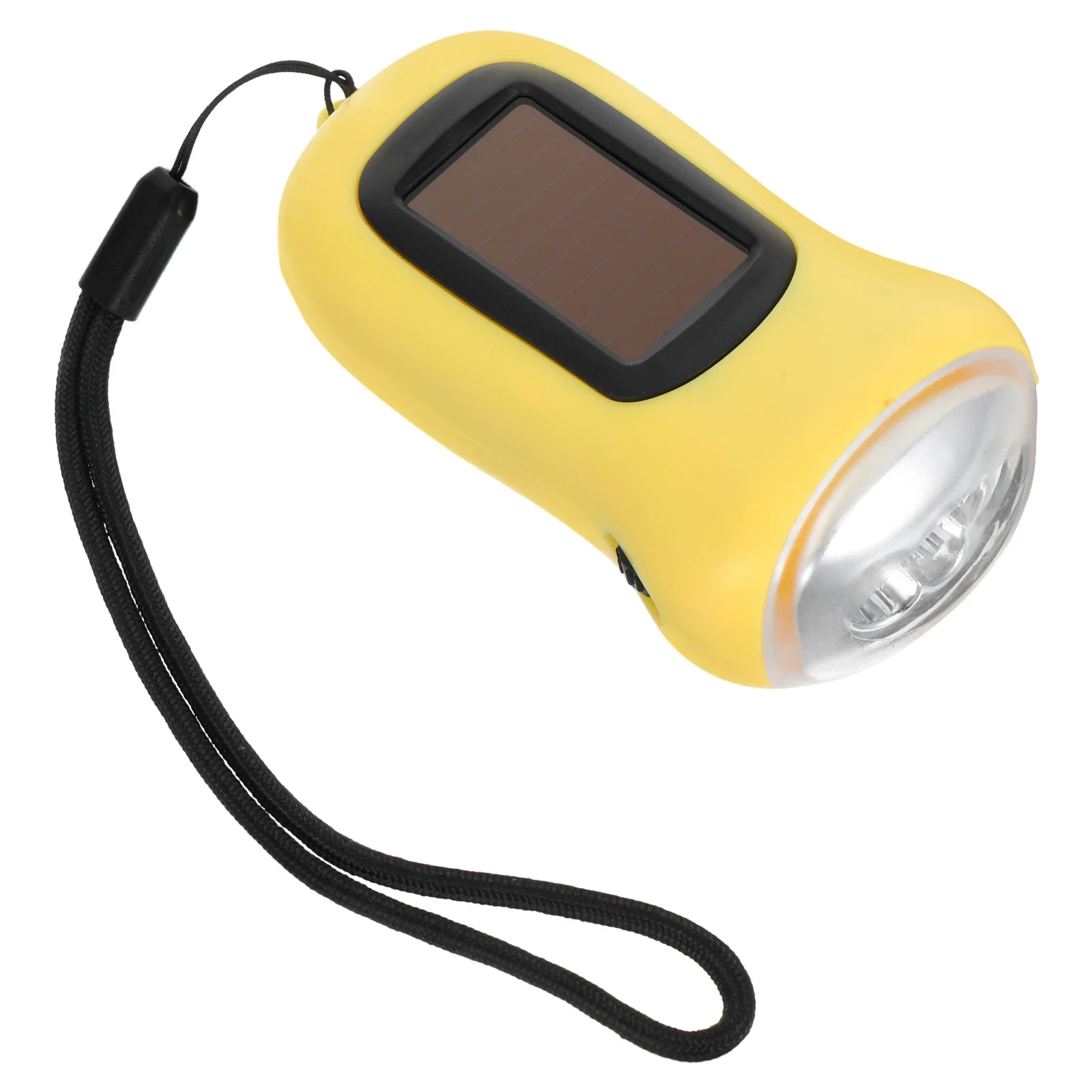 Hand Crank Solar Powered Flashlight Rechargeable LED Emergency Light for Outdoor Camping Hiking Portable Lantern Small Portable