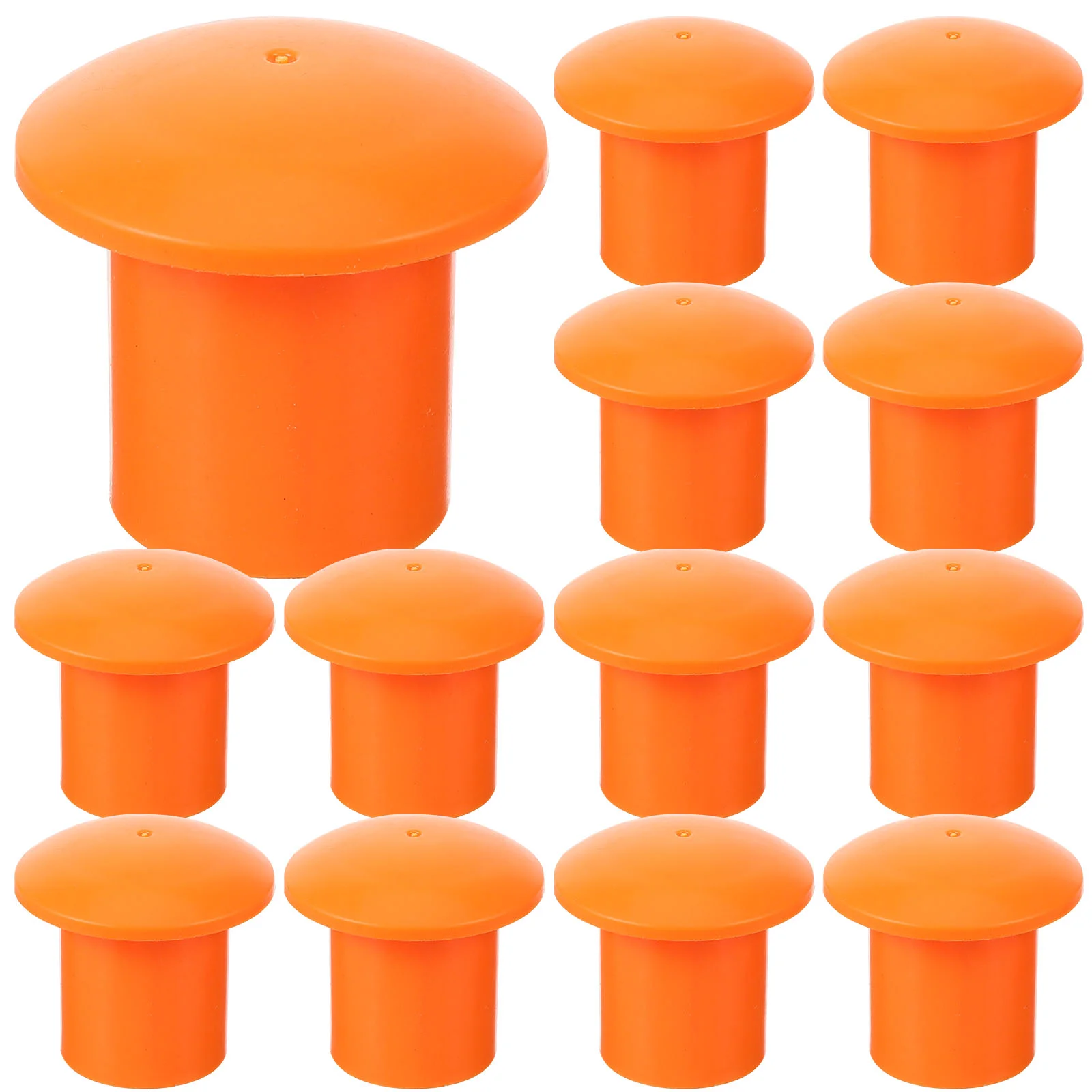 40 Pcs Steel Bar Protective Cap Rebar Safety Caps Protection Cover For Silk Head End Mushroom Protector Plastic Sleeve