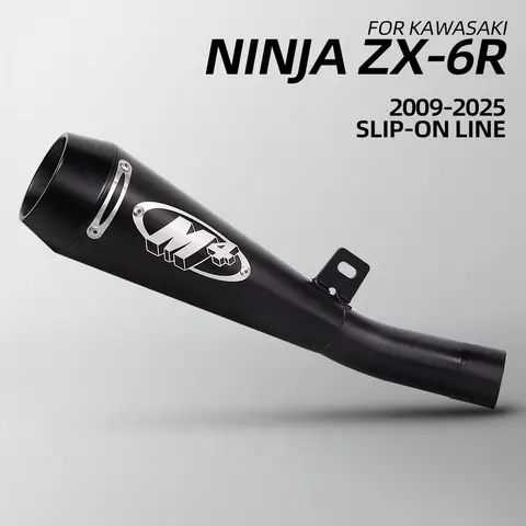 오토바이 배기 M4 슬립 온 라인 머플러, DB 킬러 레이싱 라인, 가와사키 오토바이 ZX-6R ZX6R 2009-2025