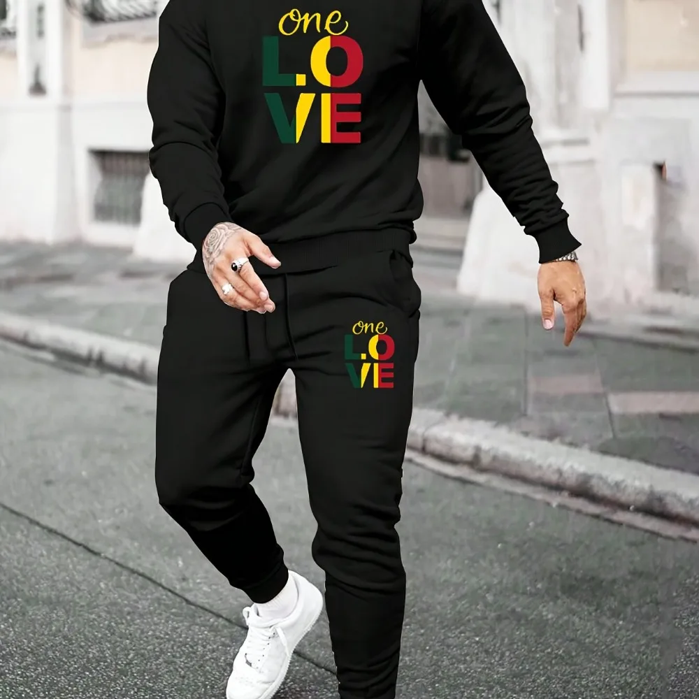 Daily Casual Fashion Men's Tracksuit Jogging Men Versatile Single Piece Sweatshirts Sweat Pants Comfort Sports Simple Hoodie Set