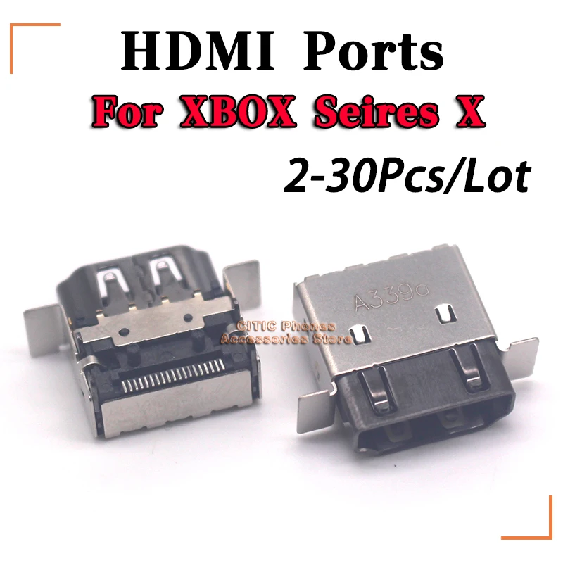 2-30 قطعة/الوحدة ل XBOX Seires X HDMI منافذ المقبس واجهة تحكم موصل HD ميناء استبدال اللوحة إصلاح جزء
