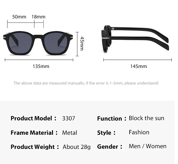 Men Women Square Frame Tinted Nearsighted Eyeglasses Prescription Glasses Fashion Sunshade Myopia Sunglasses -1.25 -1.50 FELRES