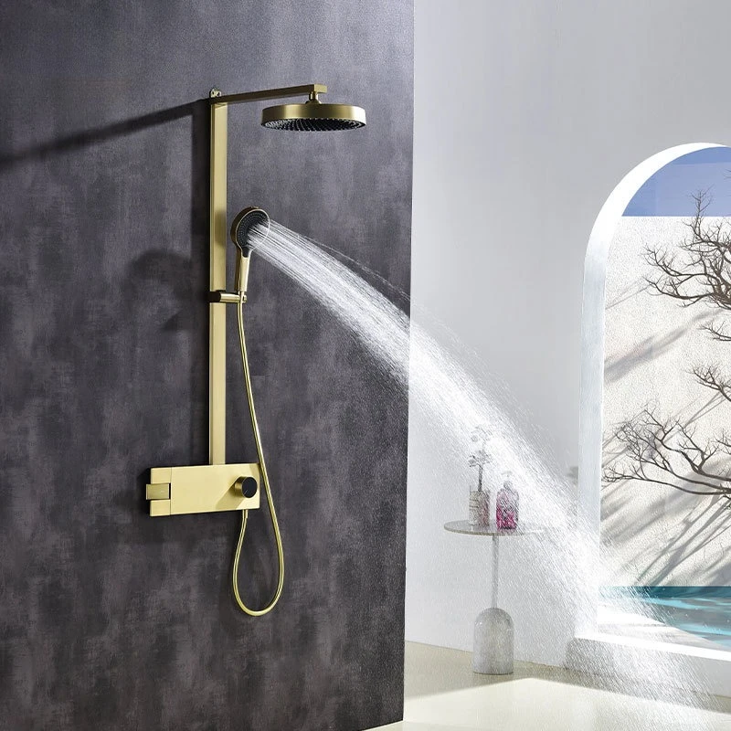 Shower Ultra-thin Wall-attached Minimalist Multi-functional Shower Set Piano Laskin