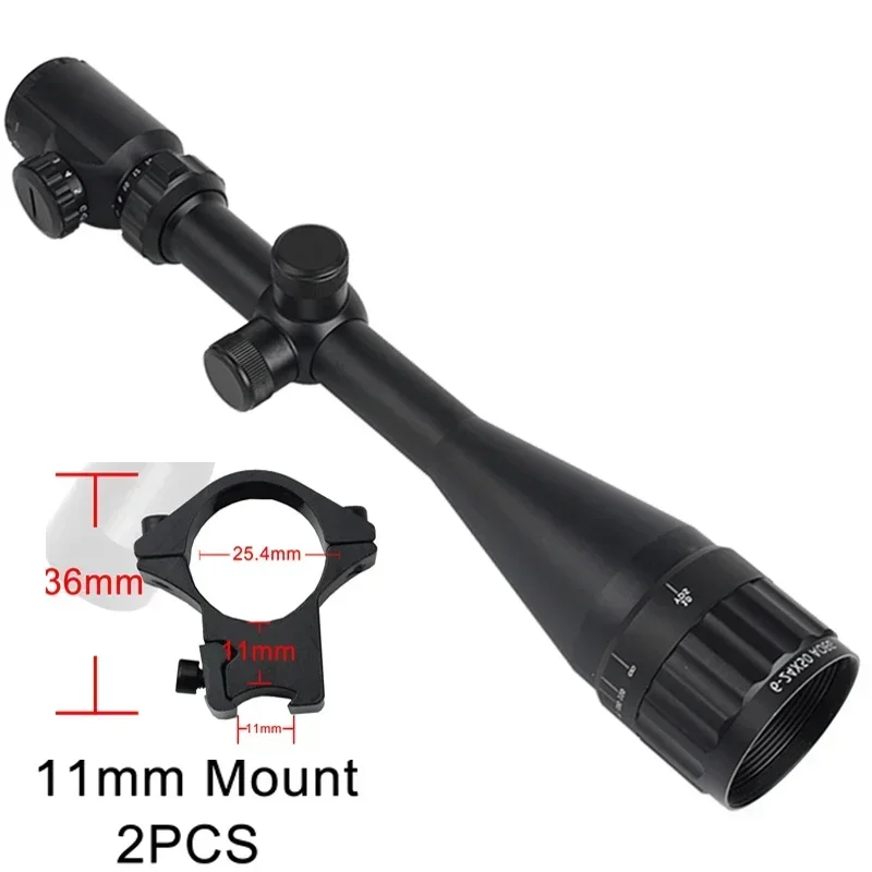 6-24x50 AOEG Jachtoptiek Richtkijker Rood/Groen Verlichting Verstelbaar Richtkruis Reflex Sight HD Richtkijker Tactische Accessoires - afbeelding 1