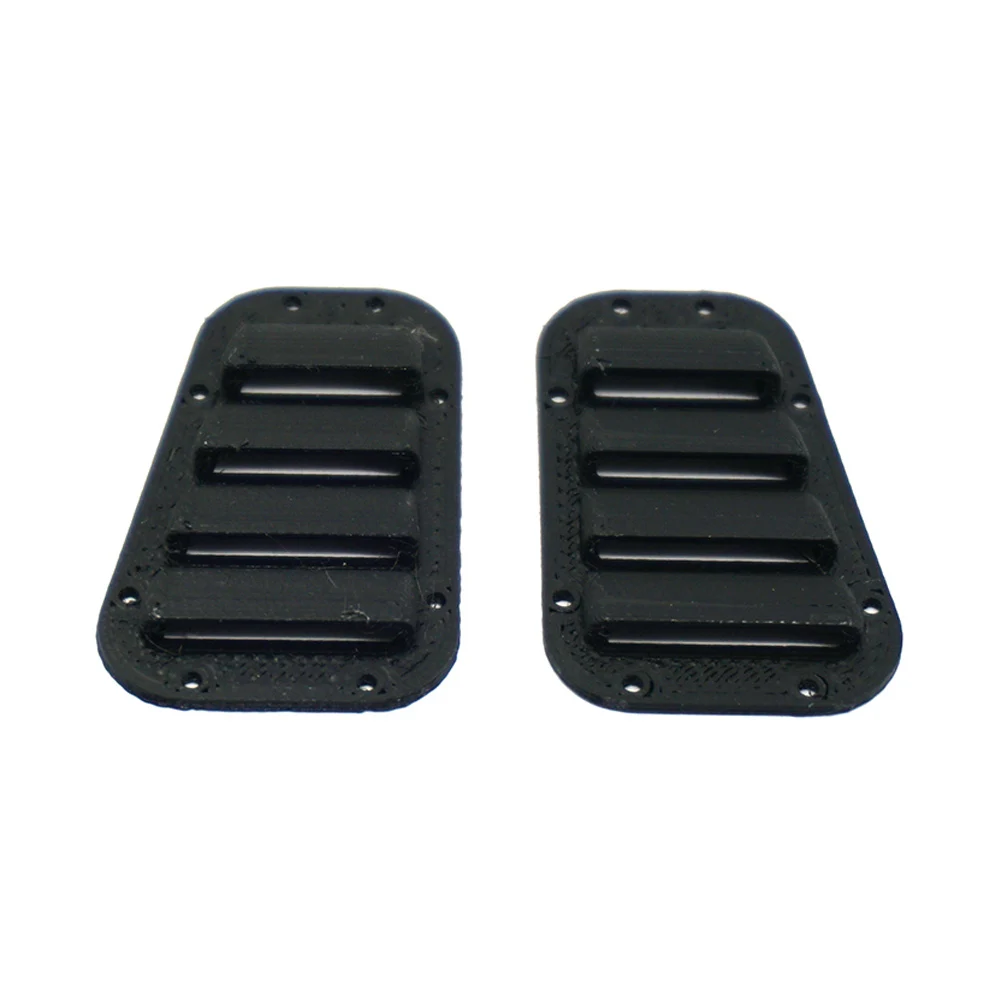 YEAHRUN 2Pcs Plastic Hood Vent Louvre Intake Grille Cover for TRX-4 TRX4 1/10 RC Crawler Car Body Decoration Parts Accessories