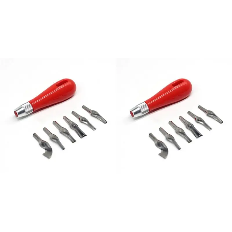 

Multifunction 2X Carving Tool Practical Beginner DIY Portable ABS Linoleum Cutter Art Supplies Ergonomic School Engraving