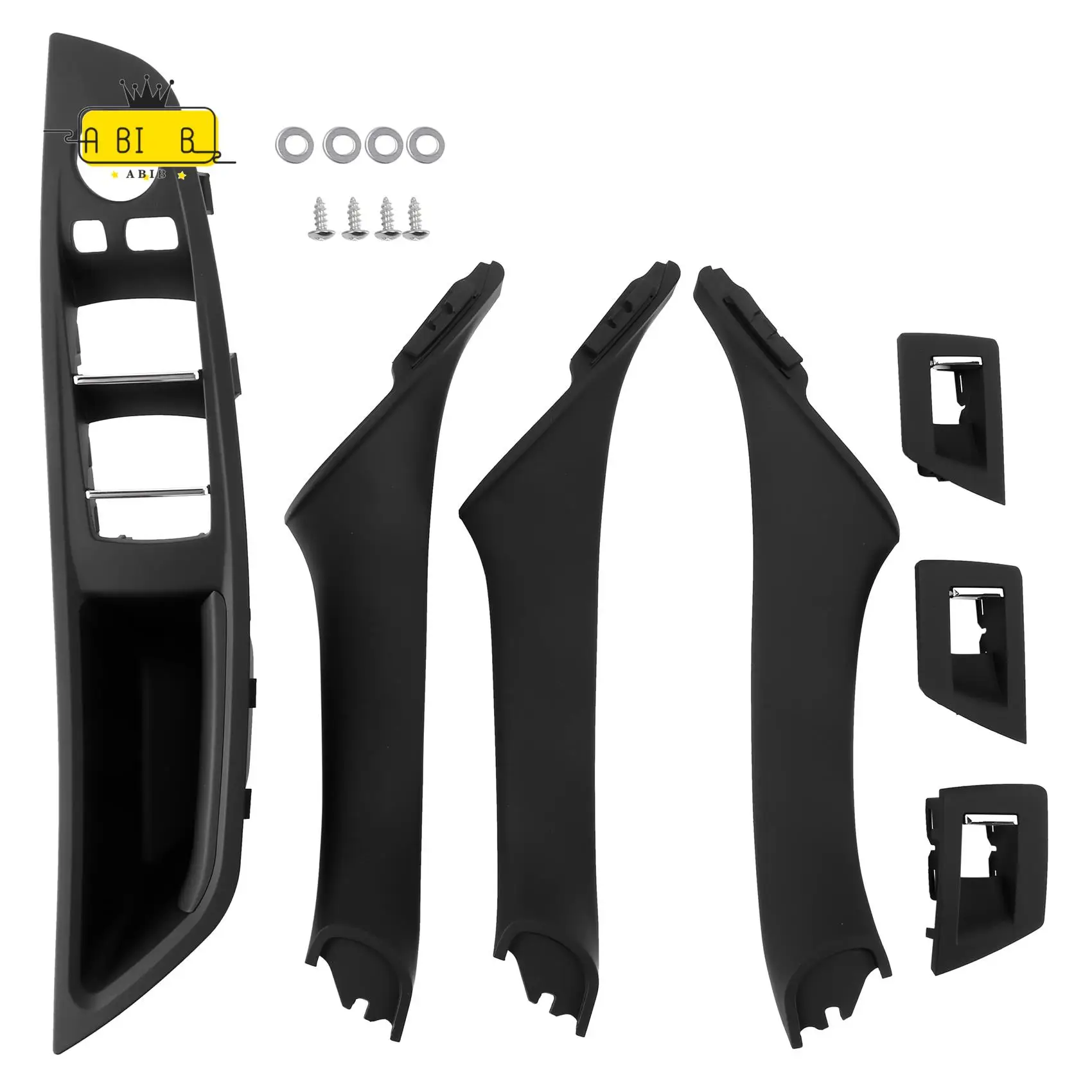 ABIB -Left Hand Drive For Bmw 5 Serie F10 F11 520 525 Car Interior Door Handle Inner Door Panel Pull Trim Cover