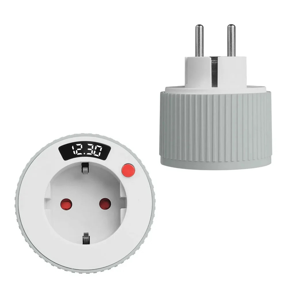 Rotary Timer Socket 24 Hour European Standard Rotary Time Adjustment 3680W High Power Fireproof and Overload Resistant Socket