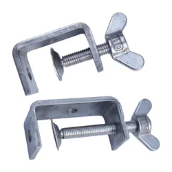 Stainless Steel C Clamps Jaw Small Desk Clamp Rust Proof Resistant For Welding And Construction Works