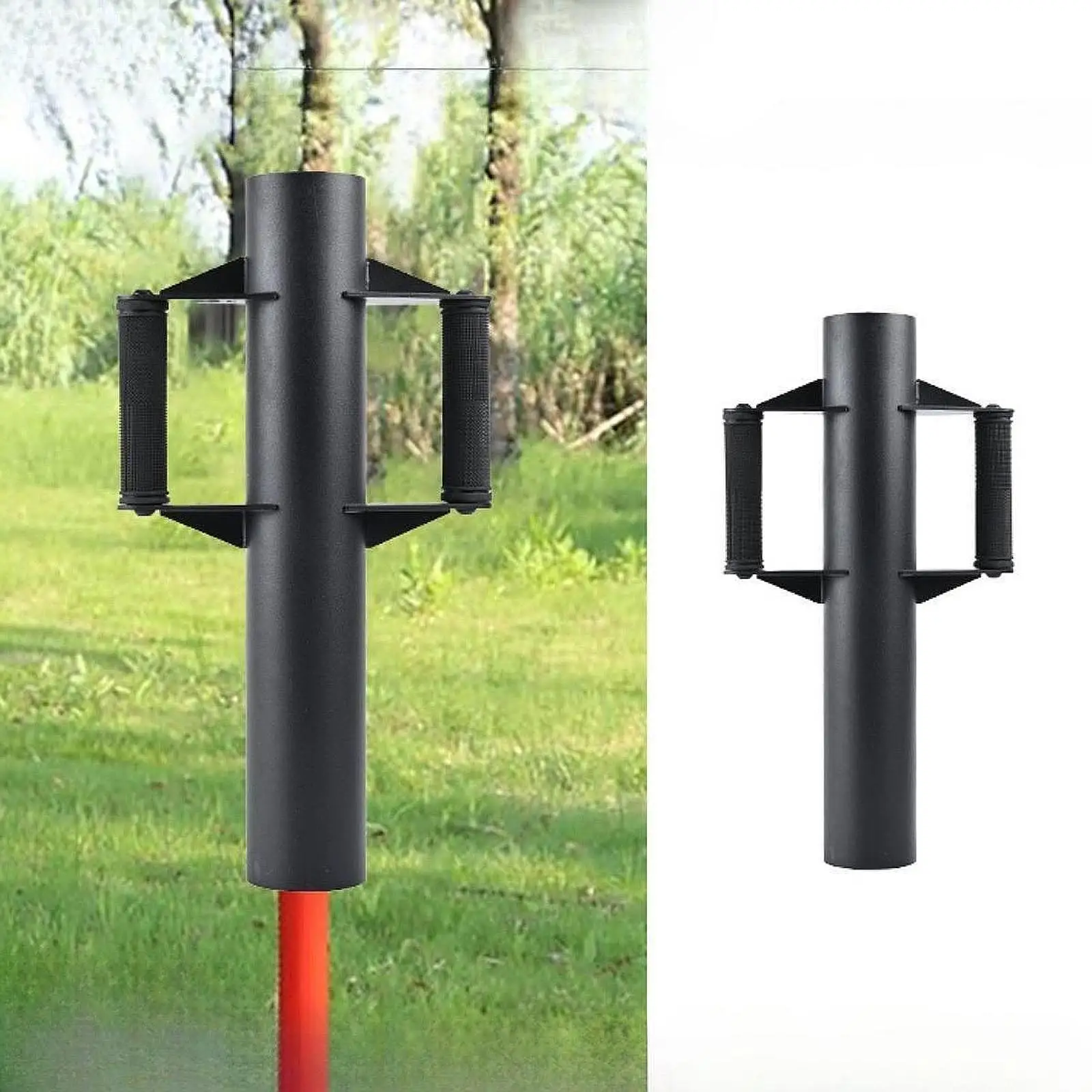 

Fence Post Driver Garden Fence Driver Portable Carbon Steel Convenient Installing Post for Residential Area Landscaping