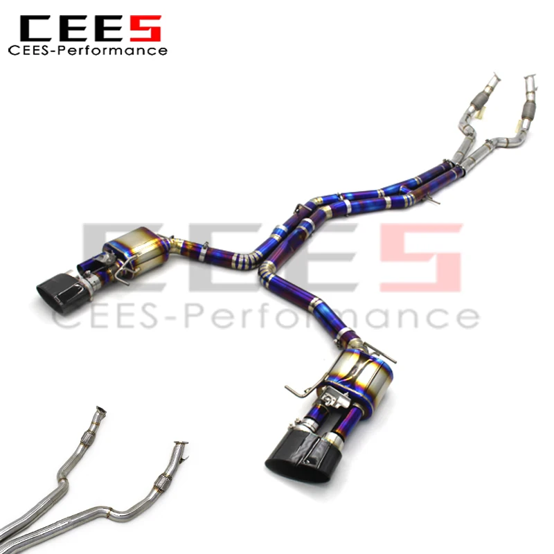

cees Catback Exhaust Racing for Audi RS6 RS7 C8 4.0T 2019-2023 Sport Valved Performance Upgrade Exhaust System