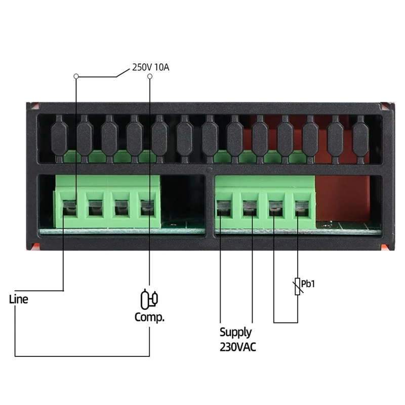 ETC-902 220V AC Controlador de temperatura digital Termostato Termorregulador Incubadora com sensor de alta precisão