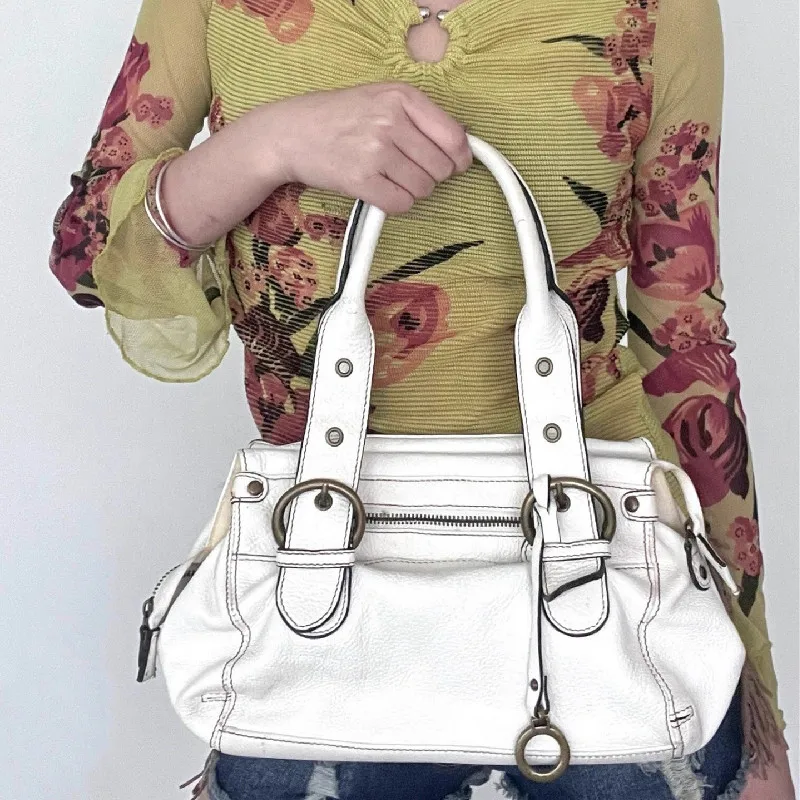 

Retro Tote Bag Motorcycle Bag Soft PU Leather Large Capacity Shoulder Bags Women Y2K Punk Zipper Pocket Fashion Crossbody Bag