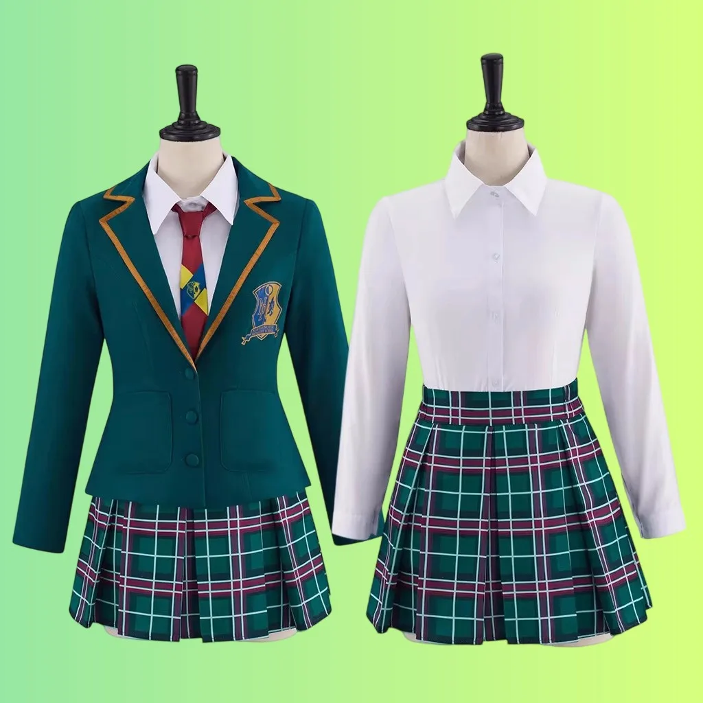 

Lydia Cosplay Astrid Deetz Costume Women's Uniform Jacket Skirts Suit Halloween Carnival Party School Stage Show Ball Gown